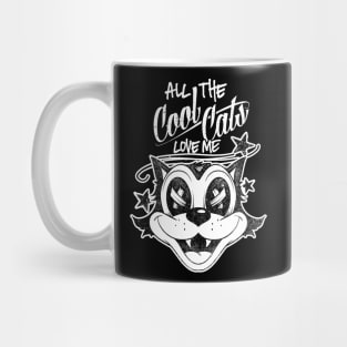 Rad Cool Cats Love Me - Retro Rockabilly Lowbrow Mug